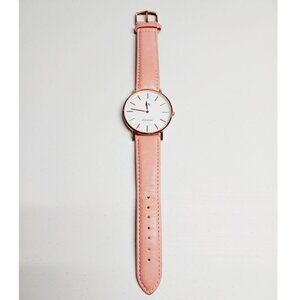 🎁Free Add-On with $20❤️ Elegant Pink Leather Strap Watch
